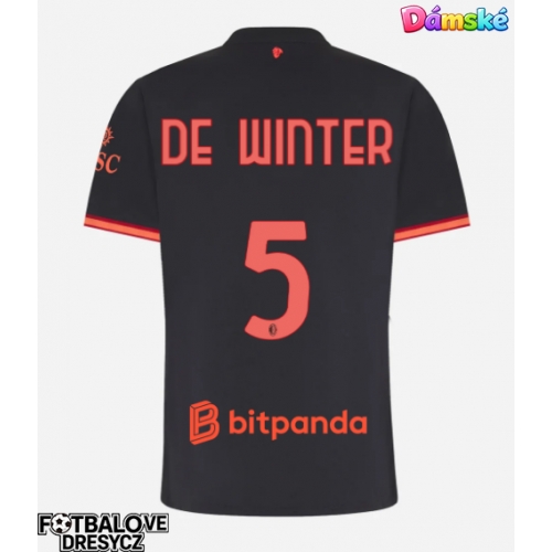 AC Milan Koni De Winter #5 Dámské Alternativní Dres 2026-27 Krátký Rukáv AC Milan Koni De Winter #5 Dámské Alternativní Dres 2026-27 Krátký Rukáv